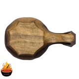 لیوان کوکسا چوبی مدل الماسی از چوب گردو | دست‌ساز — ایران ظروف