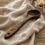 ملاقه چوب گردو دست‌ساز ساده مدل جوانه — ایران ظروف