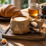 سینی سرو مدل ساده چوبی گردو — ایران ظروف