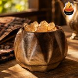 پیاله دست‌ساز چوب گردو مدل الماسی — ایران ظروف