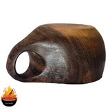 ماگ چوبی کوکسا مدل قطره؛ ساخته‌شده از گردوی طبیعی — ایران ظروف