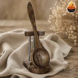 جاقاشقی کنار گازی روغن‌گیر چوب گردو و استیل مدل جوانه — ایران ظروف