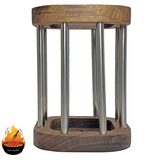 جاقاشقی ایستاده دو طرح مربعی و دایره چوب گردو مدل جوانه — ایران ظروف