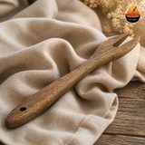 چنگال سرو دوشاخه چوب گردو مدل جوانه — ایران ظروف