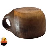 ماگ چوبی کوکسا مدل قطره؛ ساخته‌شده از گردوی طبیعی — ایران ظروف