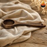 ملاقه خورشت خوری چوب گردو دست ساز مدل ساده(سایز 25) — ایران ظروف