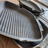 گریل مربعی چدنی، بدون روکش