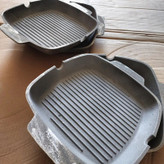 گریل مربعی چدنی، بدون روکش