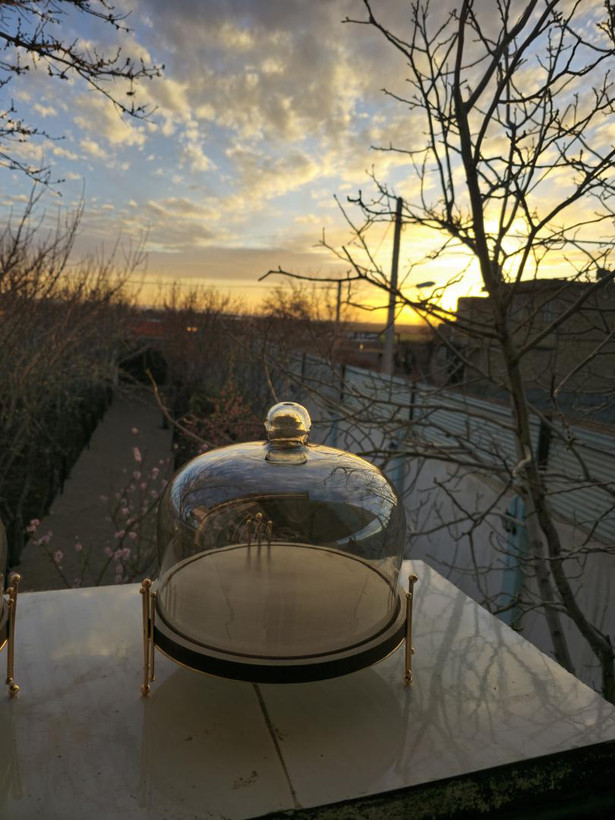 کیک خوری درب شیشه ای ایران ظروف آقای چدنی