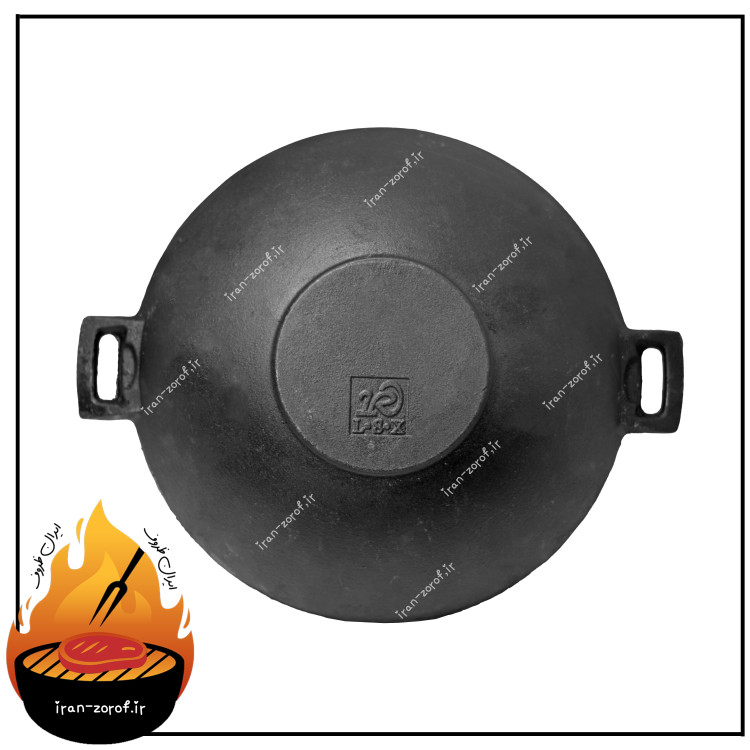 ماهیتابه ووک چدن اصل درب دار